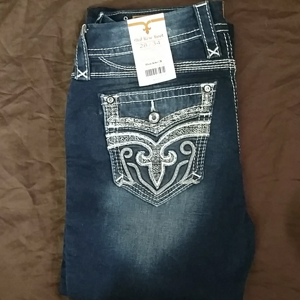 ROCK REVIVAL "TALI" BOOT STRETCH JEANS